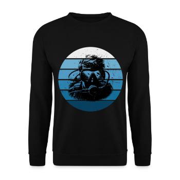 Diving Men's Scuba Diving Diver Diving - Unisex Sweatshirt - black - Front - Alina (178cm) & Michal (187cm)