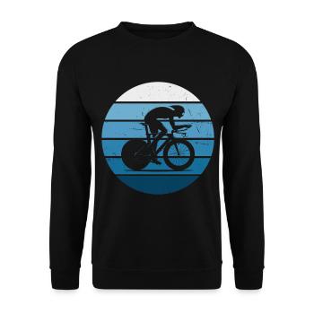 Road Cyclist Road Bike Road Bike Road Bike Road Bike - Unisex Sweatshirt - black - Front - Alina (178cm) & Michal (187cm)