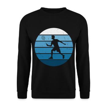 Badminton Hommes Femmes Badminton Joueur de badminton - Sweat-shirt Unisexe - noir - Devant - Alina (178cm) & Michal (187cm)