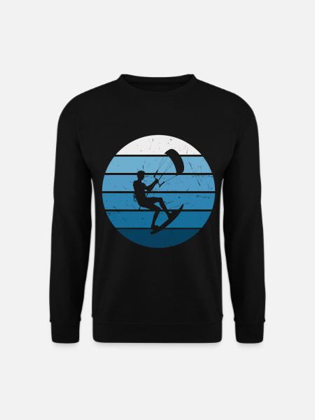 Herren Kiten Kitesurfer Kite Kitesurfen Kitesurf - Unisex Pullover - Schwarz