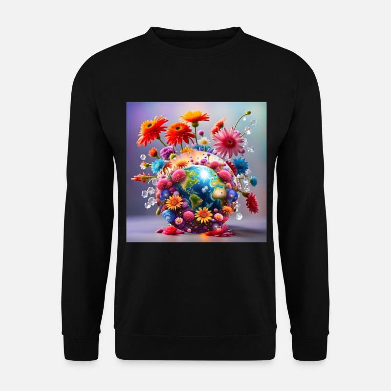 Planet Erde - Unisex Pullover - Schwarz