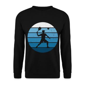 Racquetball Pickleball Men's Pickleball - Unisex Sweatshirt - black - Front - Alina (178cm) & Michal (187cm)