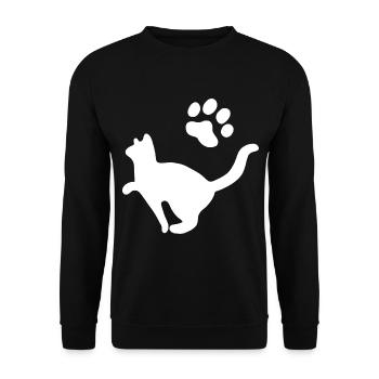 Chat Animal de compagnie - Sweat-shirt Unisexe - noir - Devant - Alina (178cm) & Michal (187cm)