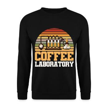 Laboratoire du café - Sweat-shirt Unisexe - noir - Devant - Alina (178cm) & Michal (187cm)