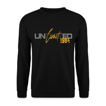 40e anniversaire 1984 édition limitée - Sweat-shirt Unisexe - noir - Devant - Alina (178cm) & Michal (187cm)