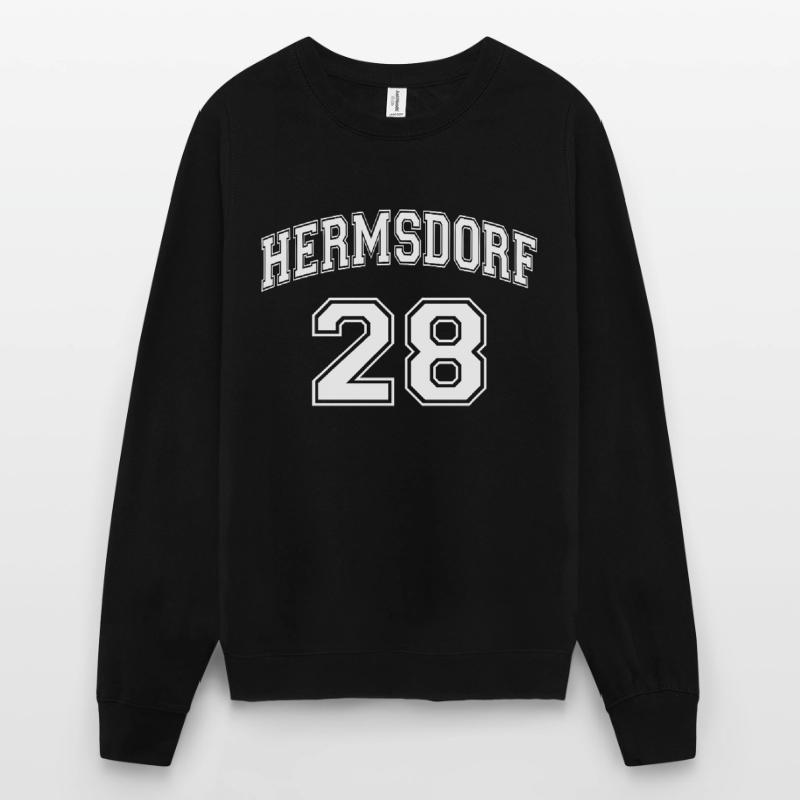 HERMSDORF 28 Nostalgia Design Berlin District Zip Code Unisex Sweatshirt