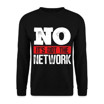 Network Engineer Its not the Computer Server - Unisex Sweatshirt - black - Front - Alina (178cm) & Michal (187cm)