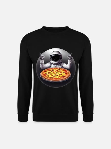 Pizza explorers in space - Unisex Sweatshirt - black