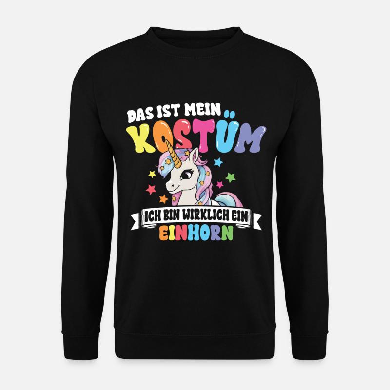 Einhorn Kostüm - Unisex Pullover - Schwarz