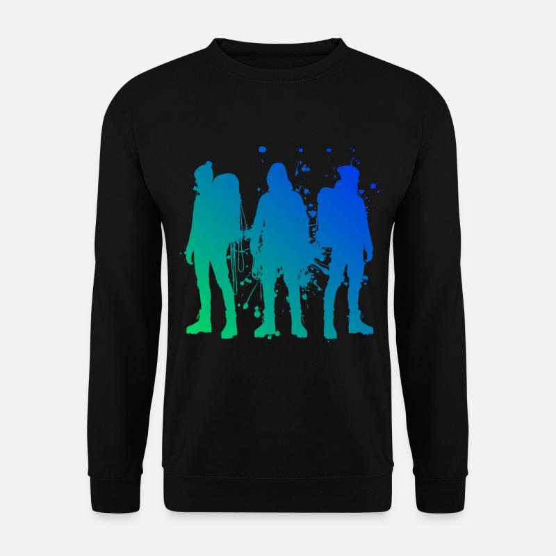 Climbing Climbers Bouldering Women Climbing - Unisex Sweatshirt - black