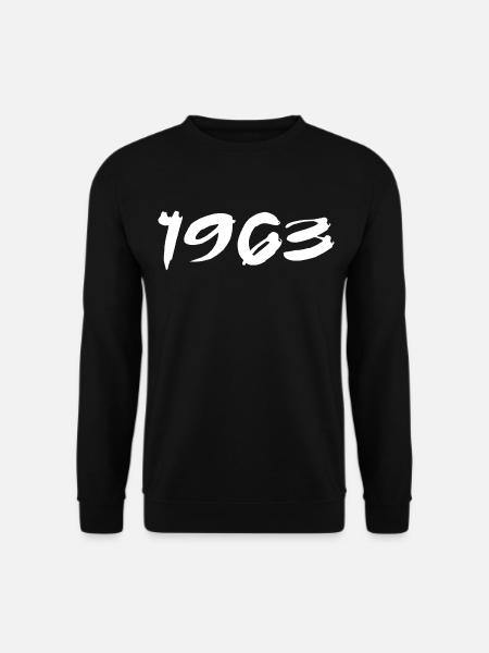 1963 Geschenk 62. Jubiläum 1963 Retro 1963 - Unisex Pullover - Schwarz