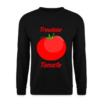 Treulose Tomate - Unisex Pullover - Schwarz - Vorne - Alina (178cm) & Michal (187cm)