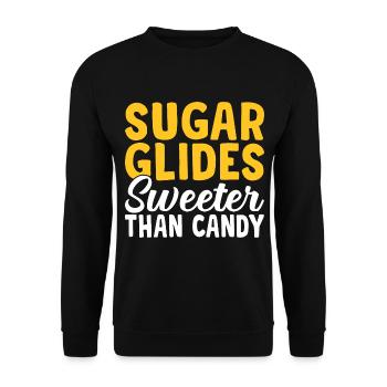 Sugar Glider Plus sucré que Candy Sugar Gliders - Sweat-shirt Unisexe - noir - Devant - Alina (178cm) & Michal (187cm)