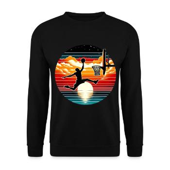 Basket-ball Basketteurs Joueurs - Sweat-shirt Unisexe - noir - Devant - Alina (178cm) & Michal (187cm)