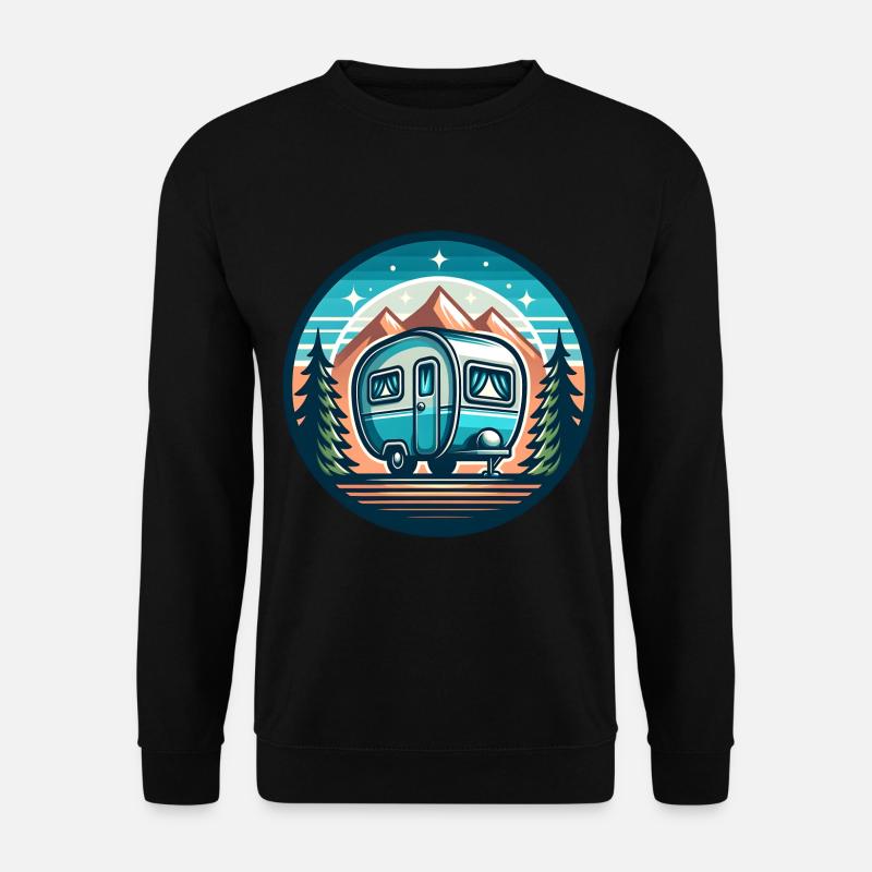 Camping Caravan - Unisex Sweatshirt - black