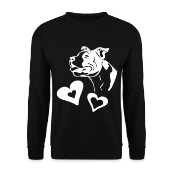 sugarhearts - Unisex Sweatshirt - black - Front - Alina (178cm) & Michal (187cm)