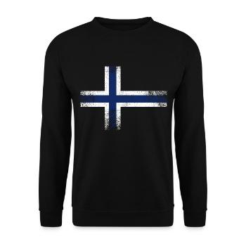 Chemise vintage Cool Norway - Sweat-shirt Unisexe - noir - Devant - Alina (178cm) & Michal (187cm)