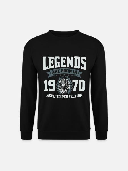 Legenden wurden im Jahre 1970 geboren Geschenk - Unisex Pullover - Schwarz