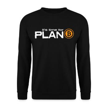 Plan B - Unisex Pullover - Schwarz - Vorne - Alina (178cm) & Michal (187cm)