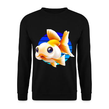 Goldfish - Unisex Sweatshirt - black - Front - Alina (178cm) & Michal (187cm)