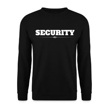 Security - Unisex Sweatshirt - black - Front - Alina (178cm) & Michal (187cm)