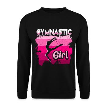 Gymnastique Filles Gymnaste Acrobaties - Sweat-shirt Unisexe - noir - Devant - Alina (178cm) & Michal (187cm)