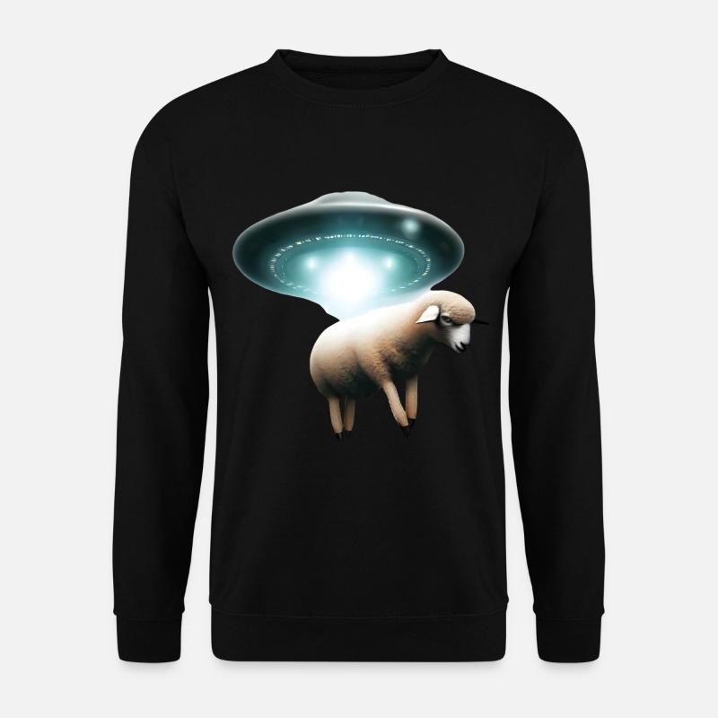 Sheep abduction by UFO - Unisex Sweatshirt - black
