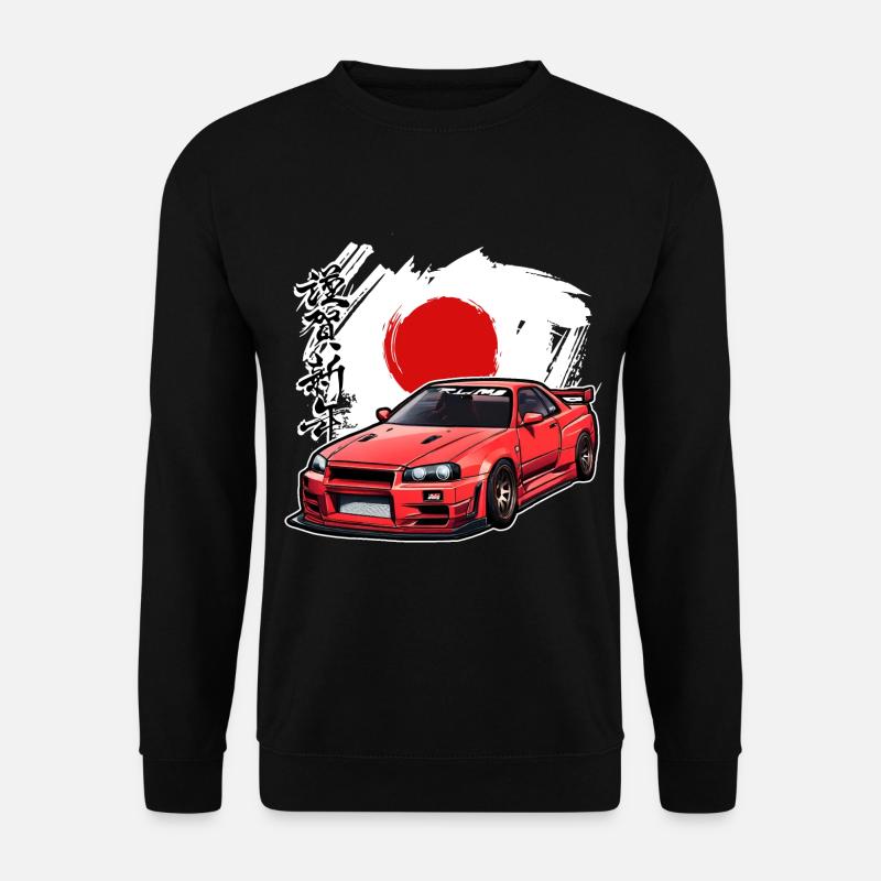 Jdm / Tuning / Turbocompresseur / Jantes / Chiptuning - Sweat-shirt Unisexe - noir
