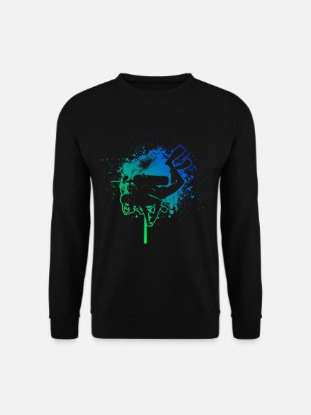 Herren Damen Scuba Diver Free Dive Tauchen - Unisex Pullover - Schwarz