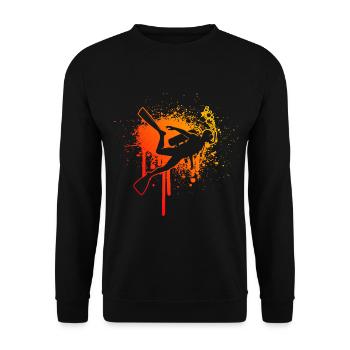 Free Dive Diver Femmes Plongée sous-marine - Sweat-shirt Unisexe - noir - Devant - Alina (178cm) & Michal (187cm)