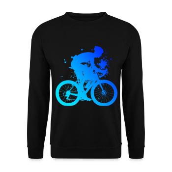Road Cyclist Road Cycling Road Bike Road Bike - Unisex Sweatshirt - black - Front - Alina (178cm) & Michal (187cm)