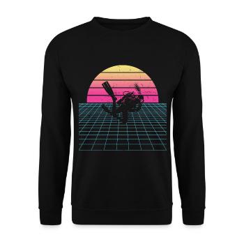 Scuba Diver Diver Plongée sous-marine Scuba Diver - Sweat-shirt Unisexe - noir - Devant - Alina (178cm) & Michal (187cm)