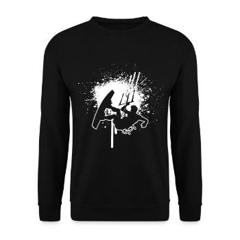 Kitesurfing Kitesurfer Kitesurfing Kitesurf Men - Unisex Sweatshirt - black - Front - Alina (178cm) & Michal (187cm)