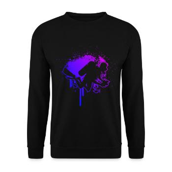 Taucher Diving Scuba Taucher Scuba Tauchen - Unisex Pullover - Schwarz - Vorne - Alina (178cm) & Michal (187cm)