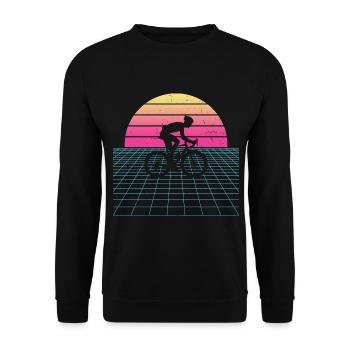 Rennrad Rennradfahrer Damen Rennradfahren - Unisex Pullover - Schwarz - Vorne - Alina (178cm) & Michal (187cm)