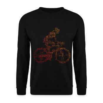 Cycling Cycling Cycling Ladies Cyclists - Unisex Sweatshirt - black - Front - Alina (178cm) & Michal (187cm)