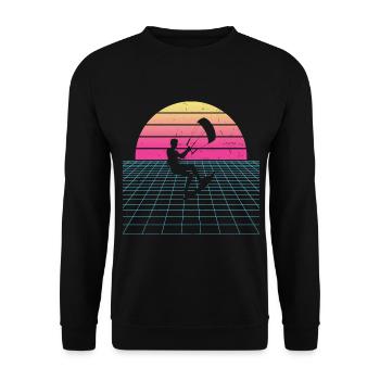 Kiten Kitesurfer Kitesurfing Women Men - Unisex Sweatshirt - black - Front - Alina (178cm) & Michal (187cm)