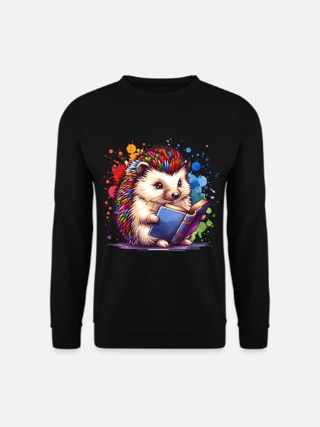 Lire Hérisson - Sweat-shirt Unisexe - noir