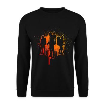 Men's Bouldering Women's Climber Boulder Climber - Unisex Sweatshirt - black - Front - Alina (178cm) & Michal (187cm)
