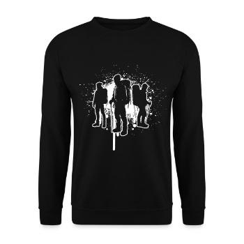 Climbing Bouldern Bouldering Kletterer Boulder - Unisex Sweatshirt - black - Front - Alina (178cm) & Michal (187cm)