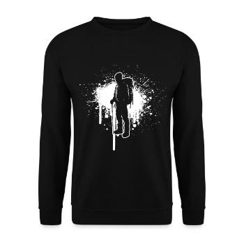 Boulder Climbing Bouldern Bouldering Herren - Unisex Pullover - Schwarz - Vorne - Alina (178cm) & Michal (187cm)