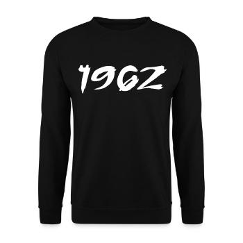 1962 63rd Anniversary Gift 1962 Retro 1962 - Unisex Sweatshirt - black - Front - Alina (178cm) & Michal (187cm)
