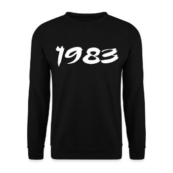 1983 42nd Anniversary Gift 1983 Retro 1983 - Unisex Sweatshirt - black - Front - Alina (178cm) & Michal (187cm)