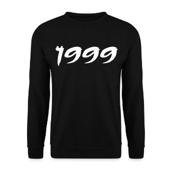 1999 26th Anniversary Gift 1999 Retro 1999 - Unisex Sweatshirt - black - Front - Alina (178cm) & Michal (187cm)