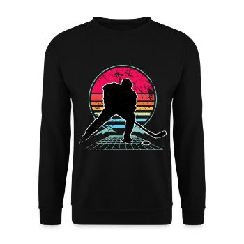Eishockey Hockey sur glace - Sweat-shirt Unisexe - noir - Devant - Alina (178cm) & Michal (187cm)