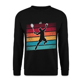 Badminton - Unisex Pullover - Schwarz - Vorne - Alina (178cm) & Michal (187cm)