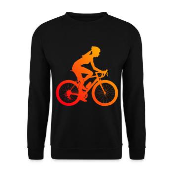 Cyclisme Cycliste Vélo Cyclisme - Sweat-shirt Unisexe - noir - Devant - Alina (178cm) & Michal (187cm)