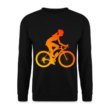 VTT Cyclisme Vélo Homme - Sweat-shirt Unisexe - noir - Devant - Alina (178cm) & Michal (187cm)
