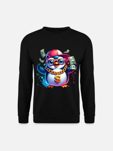 Pingouin - Sweat-shirt Unisexe - noir