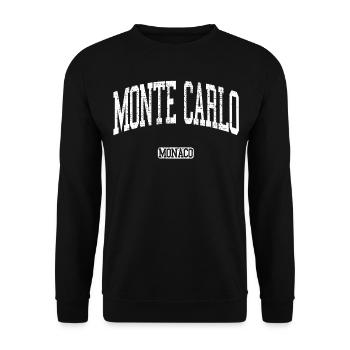 Monte Carlo - Unisex Sweatshirt - black - Front - Alina (178cm) & Michal (187cm)